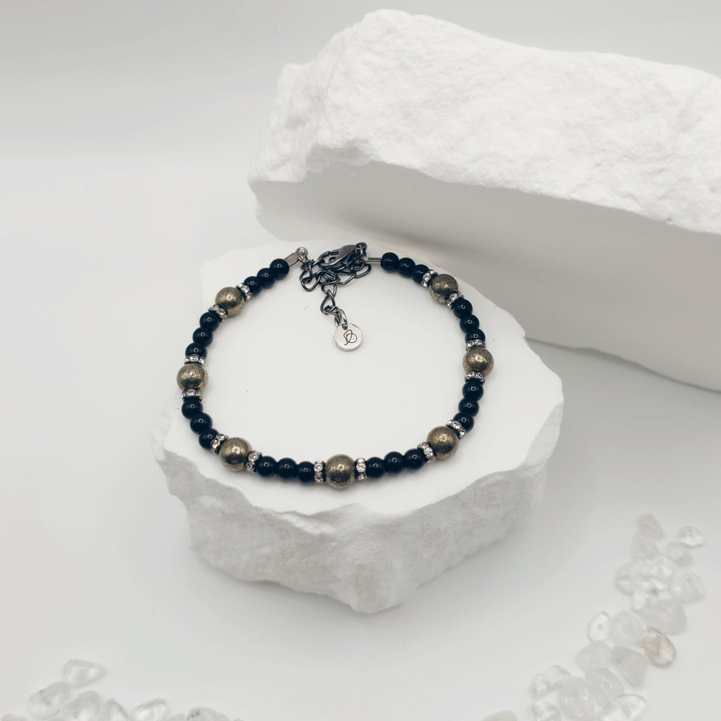 Pyrite Beaded Bracelet