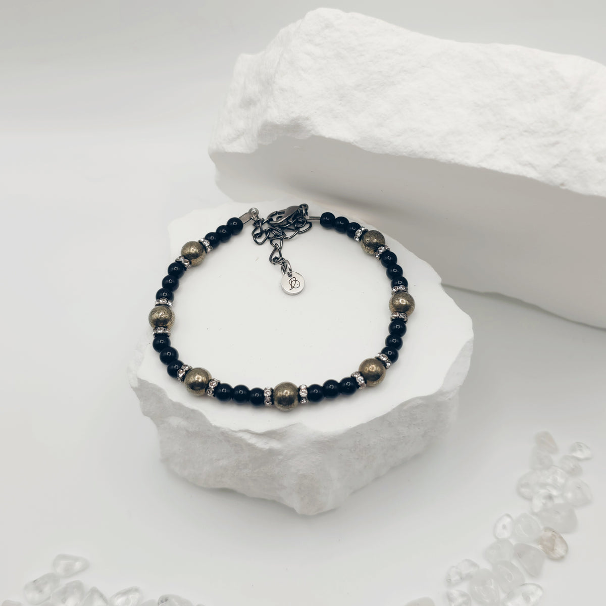 Pyrite Beaded Bracelet